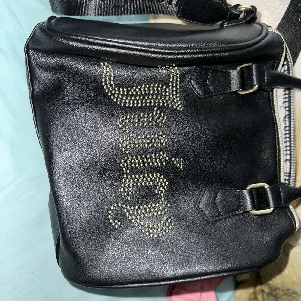 Juicy Couture Black Leather Crossbody Bag